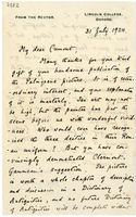 Lettera di  MUNRO