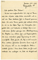 Lettera di  HONIGMANN