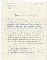 Lettera di  DE SELYS LONGCHAMPS