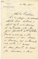 Lettera di  CAVAZZA