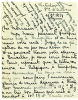 Lettera di DE MERODE WESTERLOO