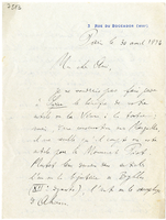 Lettera di  DUSSAUD