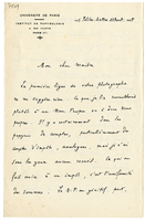 Lettera di  JOUGUET