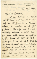 Lettera di  MUNRO