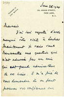 Lettera di  BURGHCLERE