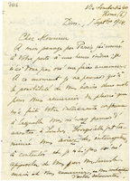 Lettera di  MEYENDORFF