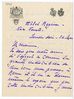 Lettera di  DU PATY DE CLAM