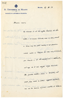 Lettera di  ZURETTI