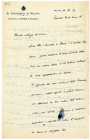 Lettera di  ZURETTI