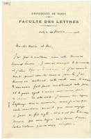 Lettera di  CARCOPINO