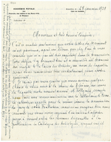 Lettera di  DE SELYS LONGCHAMPS