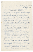 Lettera di  PETTAZZONI