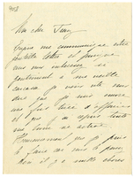 Lettera di  DU MONCEAU