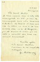 Lettera di  KRATCHCOVSKY