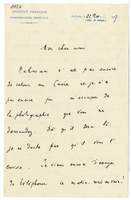 Lettera di  JOUGUET