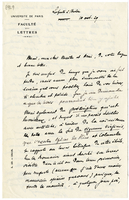 Lettera di  CARCOPINO