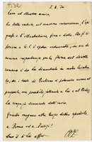 Lettera di  ZURETTI