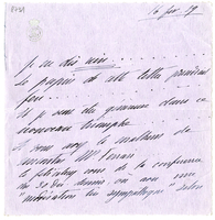 Lettera di  BORGHESE