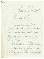 Lettera di  DUSSAUD