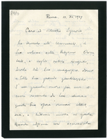 Lettera di  PETTAZZONI