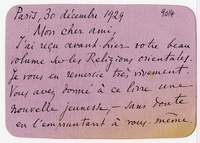 Lettera di  GSELL