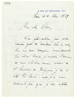 Lettera di  DUSSAUD