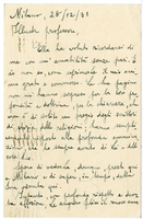 Lettera di  CASTIGLIONI