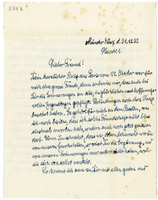 Lettera di  MUNZER