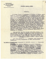 Lettera di Secretariat des Melanges Gustave Glotz