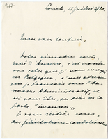 Lettera di MAHAIN