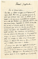 Lettera di  HOLLEAUX