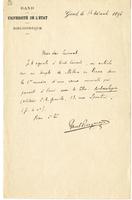 Lettera di  BERGMANS