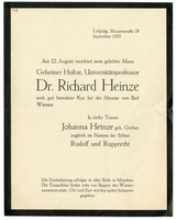 Lettera di  HEINZE