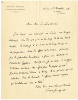 Lettera di  JOUGUET