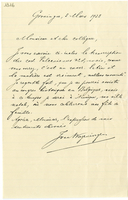 Lettera di  VAN WAGENINGEN