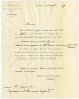 Lettera di MARCHAL