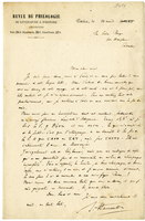 Lettera di  HAUSSOULLIER