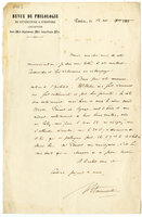 Lettera di  HAUSSOULLIER