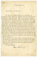 Lettera di  WILAMOWITZ-MOELLENDORFF