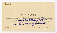 Lettera di  PICAVET