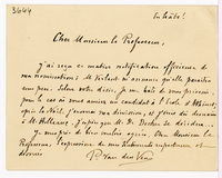 Lettera di  VAN DEN VEN