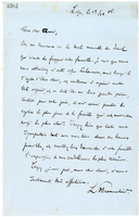 Lettera di  PARMENTIER