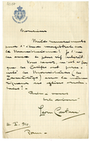 Lettera di  CAETANI