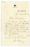 Lettera di BEYENS