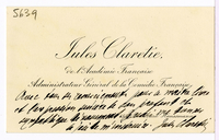 Lettera di  CLARETIE