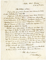 Lettera di  HEGER