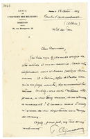 Lettera di  ALPHANDERY