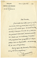 Lettera di  ALPHANDERY