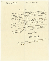 Lettera di  CHARLES ROUX