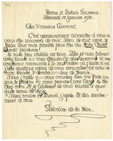 Lettera di  DE LA RIVE